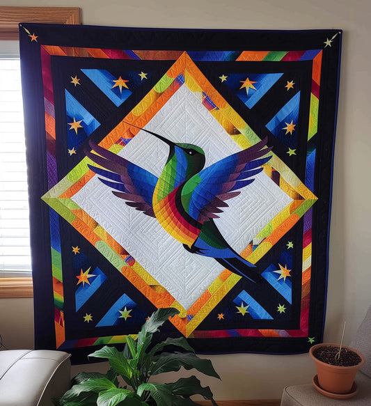 Indigenous Flight Quilted Blanket - Throw (55" x 60")