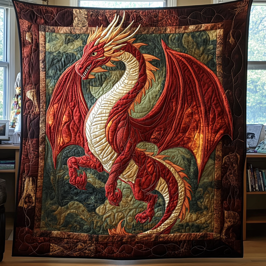 Infernal Majesty Quilted Blanket - Throw (55" x 60")