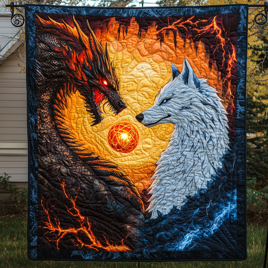 Inferno Embrace Quilted Blanket - Throw (55" x 60")