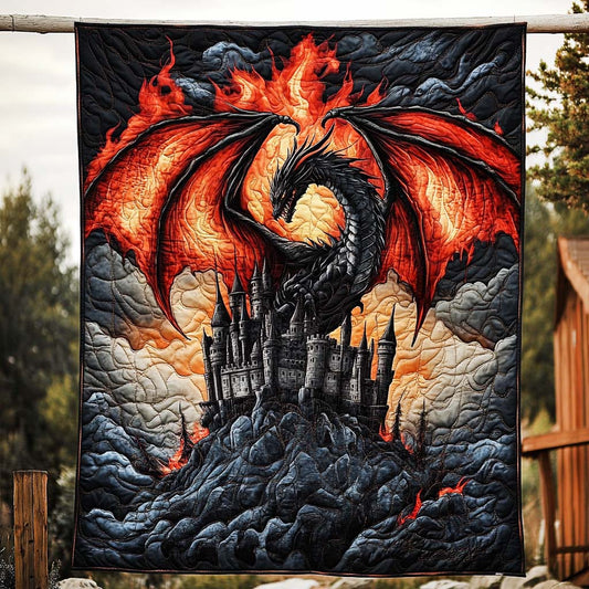 Inferno Guardian Quilted Blanket - Throw (55" x 60")