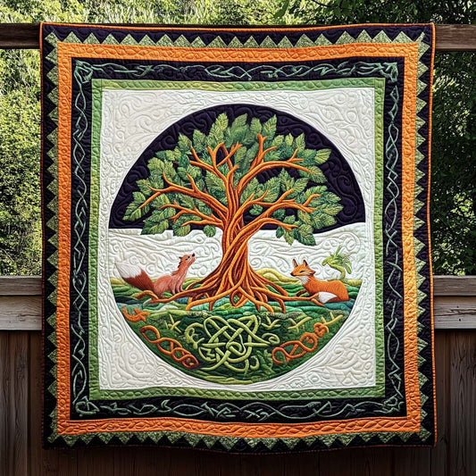 Infinite Roots Quilted Blanket - Throw (55" x 60")