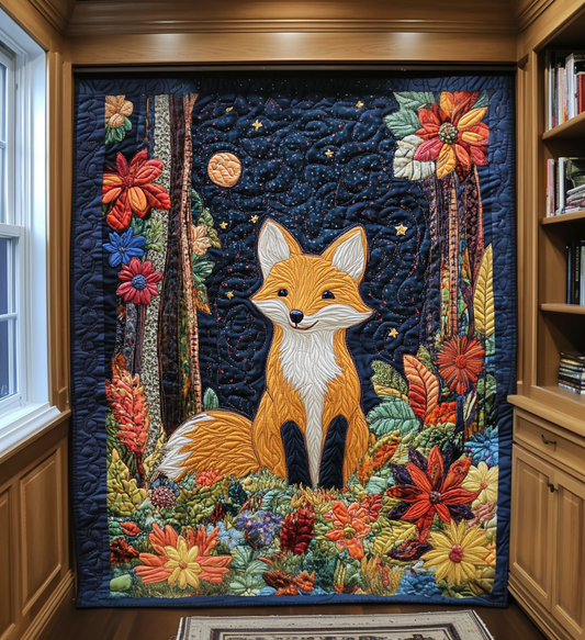 Innocent Fox Quilted Blanket - Throw (55" x 60")