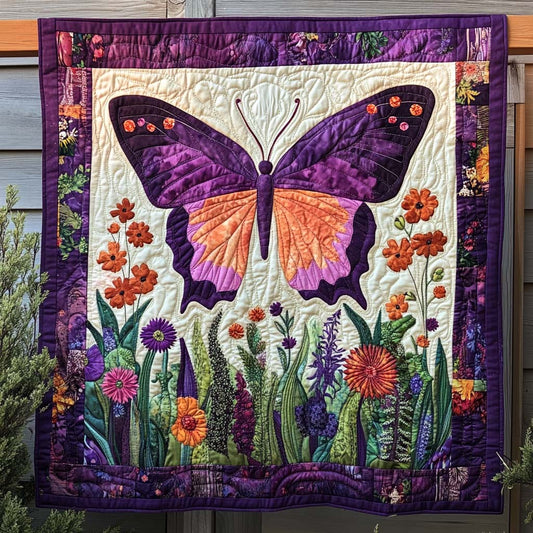 Iridescent Wings Quilted Blanket - Throw (55" x 60")
