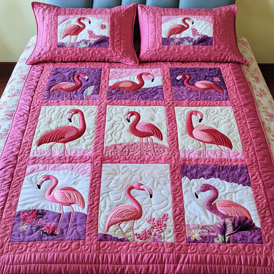 Island Elegance 3-Piece Quilted Bedding Set - Single (59" x 70")