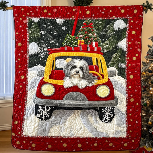 Jingle Woofs Quilted Blanket - Throw (55" x 60")