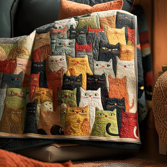 Jolly Cat Quilted Blanket - Baby (30" x 40") - Pack 1
