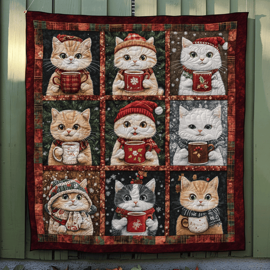 Jolly Cats Quilted Blanket - Throw (55" x 60")