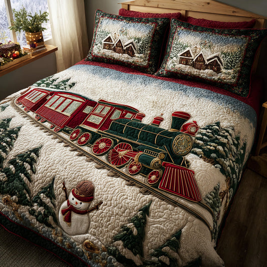 Jolly Journey 3-Piece Quilted Bedding Set - Single (59" x 70")