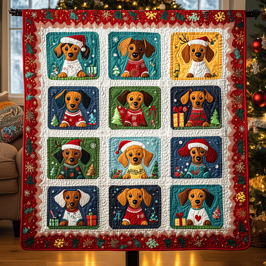 Jolly Paws Quilted Blanket - Throw (55" x 60")