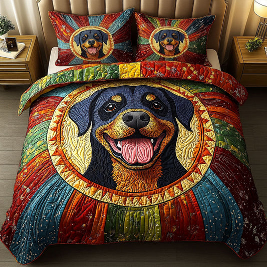 Joyful Guardian 3-Piece Quilted Bedding Set - Single (59" x 70")