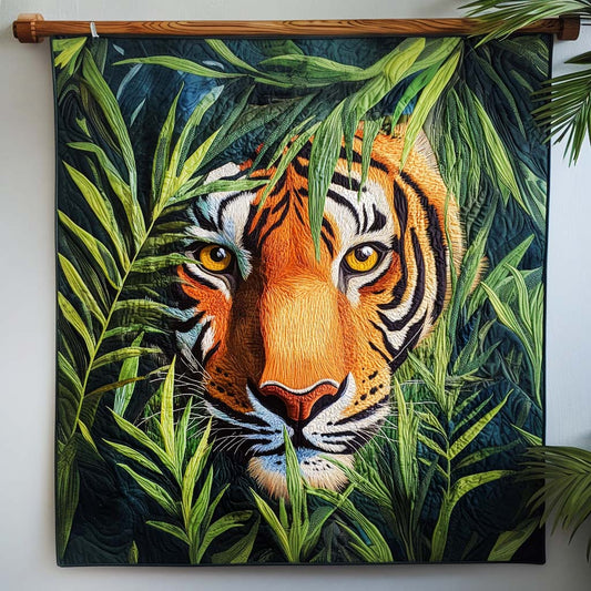 Jungle Gaze Quilted Blanket - Throw (55" x 60")