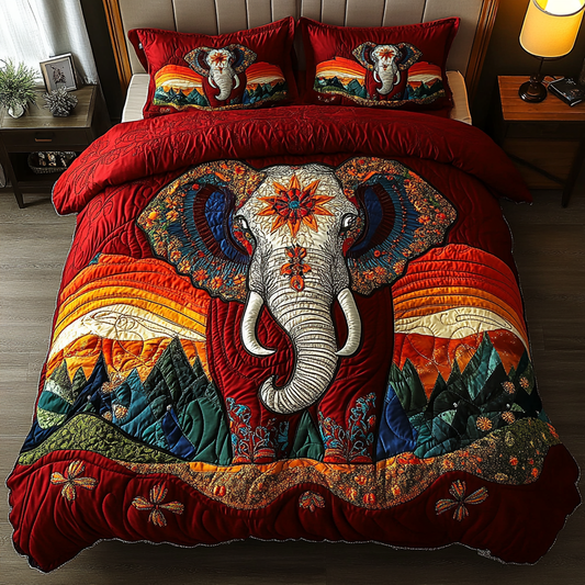 Jungle Giant 3-Piece Quilted Bedding Set - Single (59" x 70")
