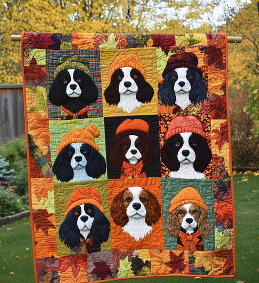 King Charles Snuggles Quilted Blanket - Throw (55" x 60")