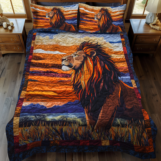 King of the Wild 3-Piece Quilted Bedding Set - Single (59" x 70")