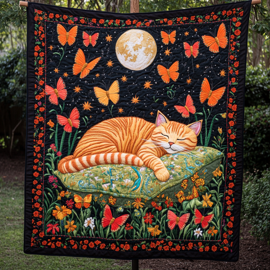 Kitty Dreams Quilted Blanket - Throw (55" x 60")