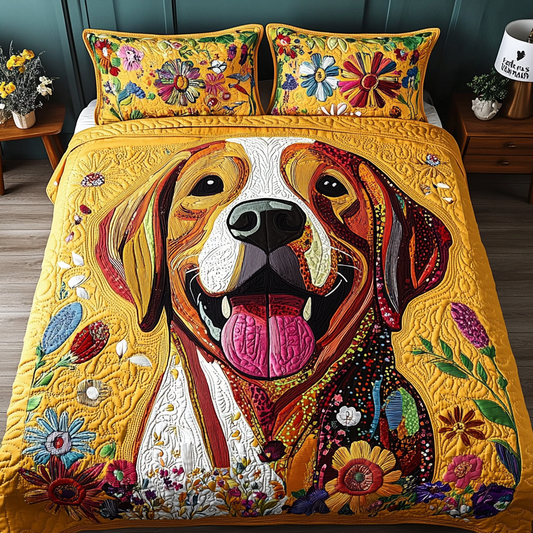 Lab Buddy 3-Piece Quilted Bedding Set - Single (59" x 70")