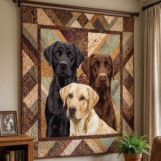 Labrador Starry Night Quilted Blanket - Baby (30" x 40") - Pack 1