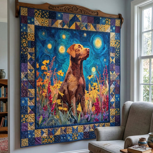 Labrador Wildflower Night Quilted Blanket - Baby (30" x 40") - Pack 1