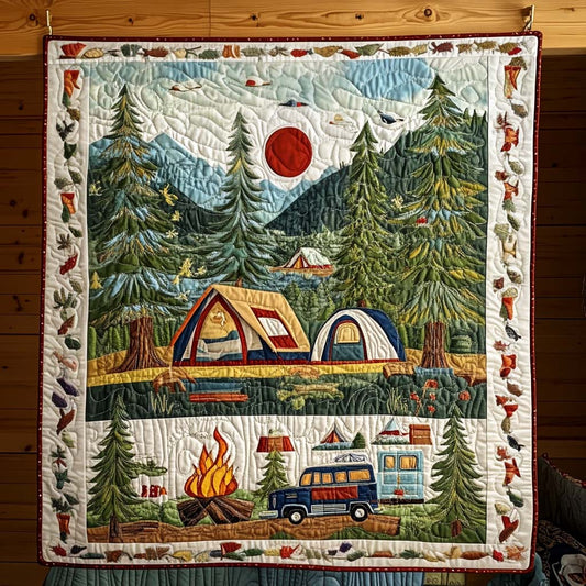 Lakeside Camp Quilted Blanket - Throw (55" x 60")