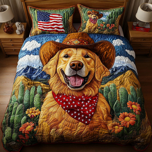 Lasso Lover 3-Piece Quilted Bedding Set - Single (59" x 70")