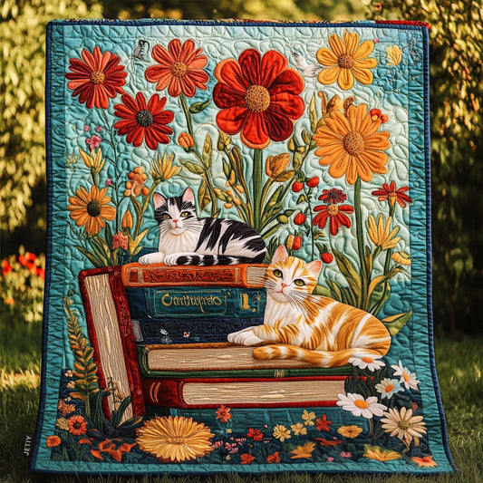 Library Whiskers Quilted Blanket - Baby (30" x 40")