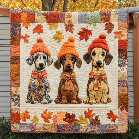 Little Long Paws Quilted Blanket - Throw (55" x 60")