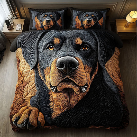 Loyal Majesty 3-Piece Quilted Bedding Set - Single (59" x 70")