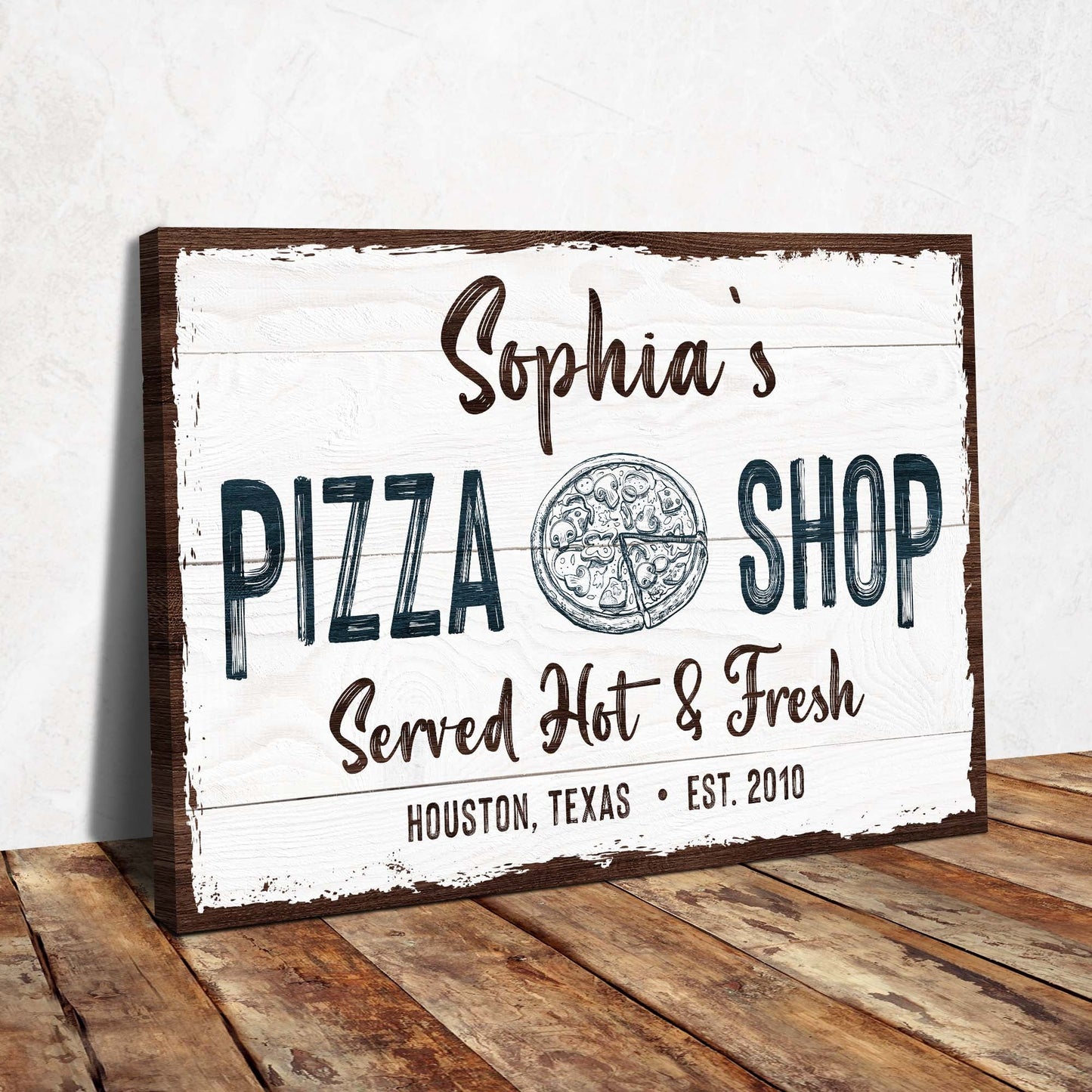 Pizza Sign IV - canvas