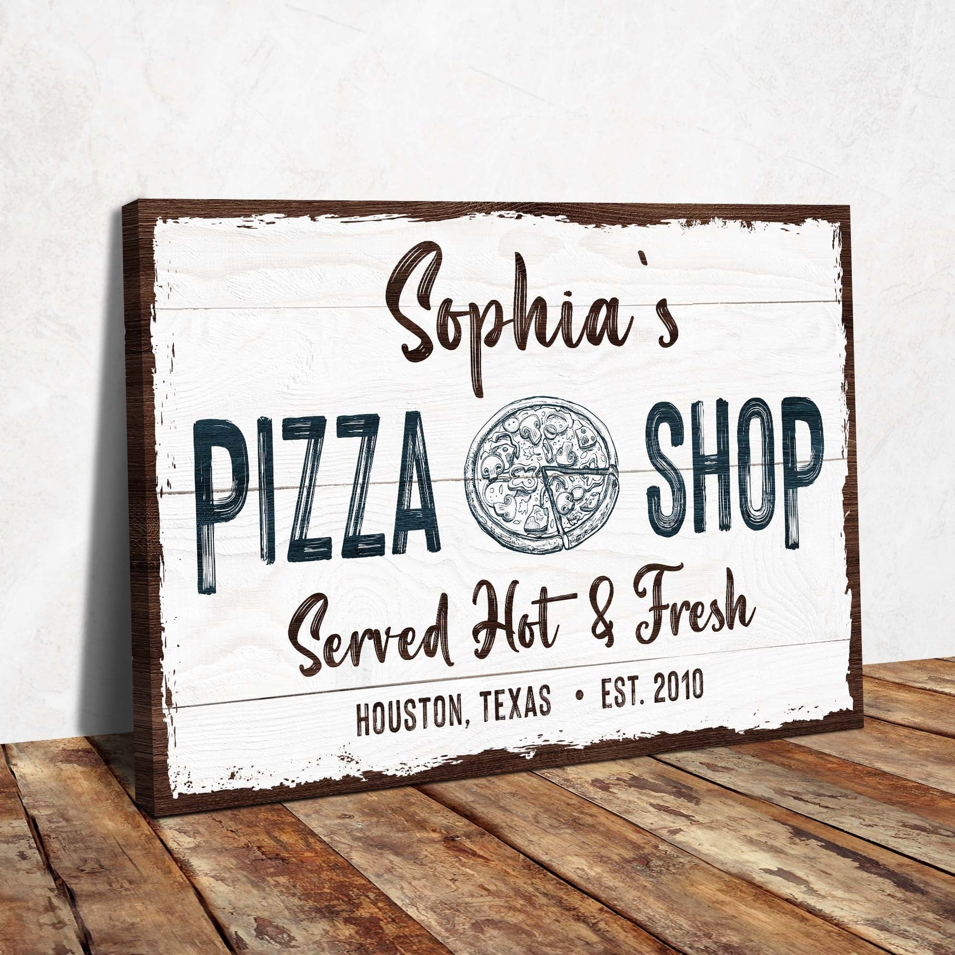 Pizza Sign IV - canvas