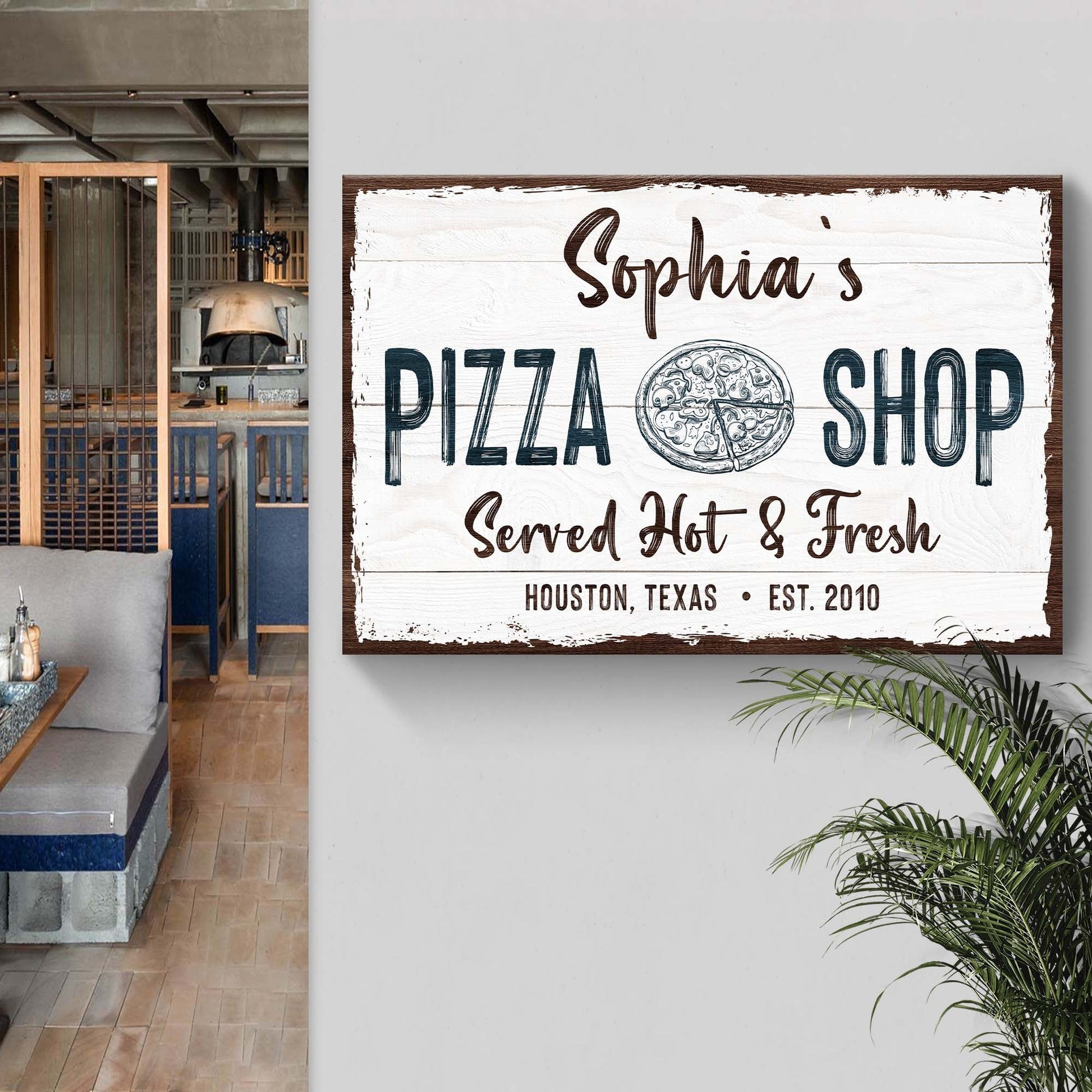 Pizza Sign IV - canvas