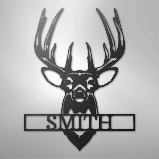 Buck Mount Monogram - Steel Sign