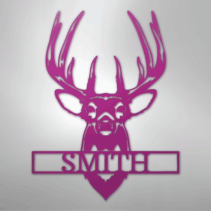 Buck Mount Monogram - Steel Sign