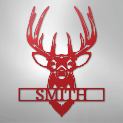 Buck Mount Monogram - Steel Sign