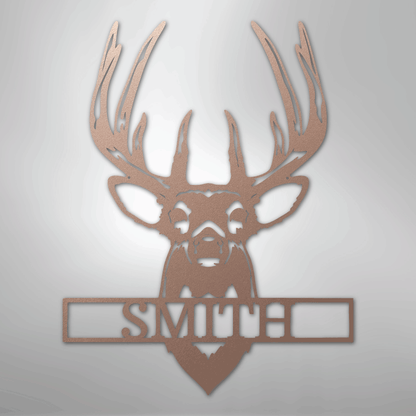 Buck Mount Monogram - Steel Sign