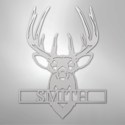 Buck Mount Monogram - Steel Sign