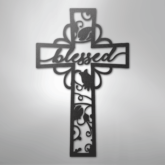 Blessed Cross - Steel Sign