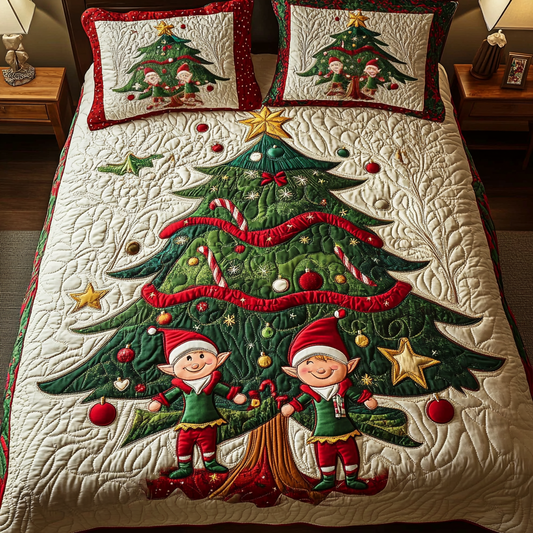 Magic Elf 3-Piece Quilted Bedding Set - Single (59" x 70")