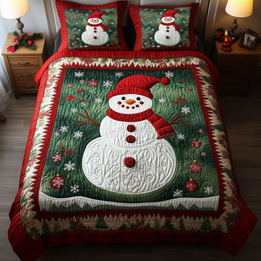 Magical Christmas Night 3-Piece Quilted Bedding Set - Single (59" x 70")