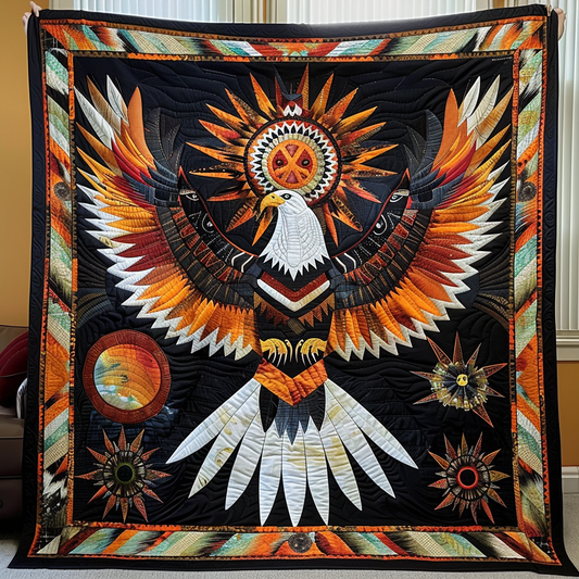 Majestic Eagle Heritage Quilted Blanket - Throw (55" x 60")