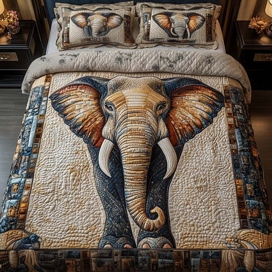 Majestic Gaze 3-Piece Quilted Bedding Set - Single (59" x 70")