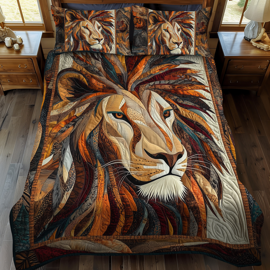 Majestic Mane 3-Piece Quilted Bedding Set - Single (59" x 70")
