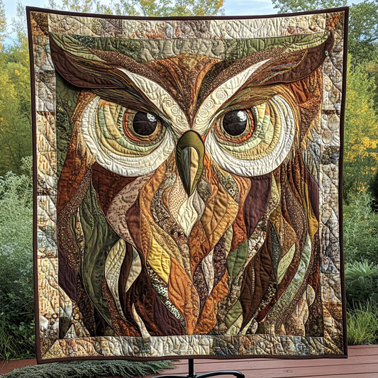 Majestic Owl Quilted Blanket - Throw (55" x 60")