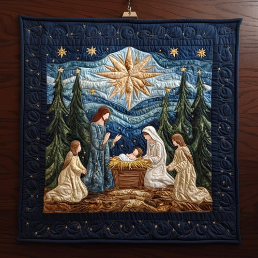 Manger Magic Quilted Blanket - Throw (55" x 60")