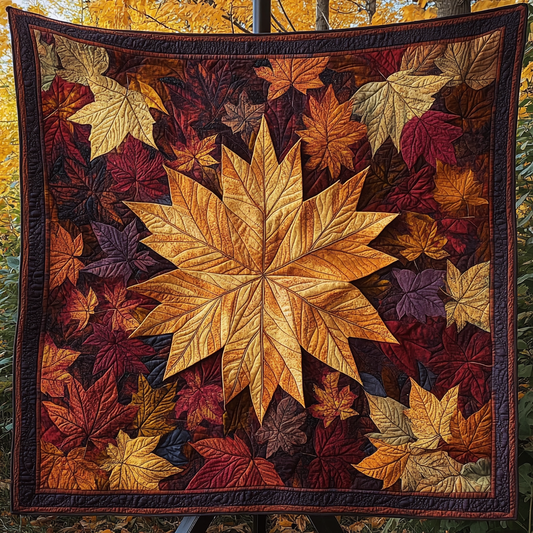 Maple Majesty Quilted Blanket - Throw (55" x 60")
