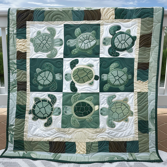 Marine Majesty Quilted Blanket - Throw (55" x 60")