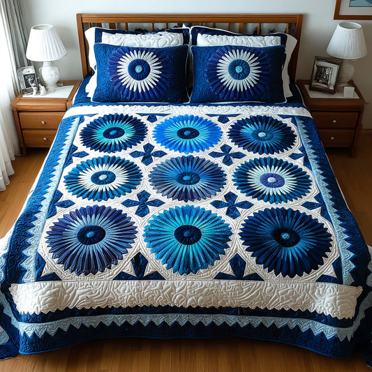 Meadow Burst 3-Piece Quilted Bedding Set - Single (59" x 70")
