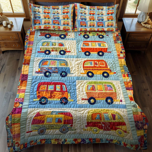 Meadow Hideaway 3-Piece Quilted Bedding Set - Single (59" x 70")
