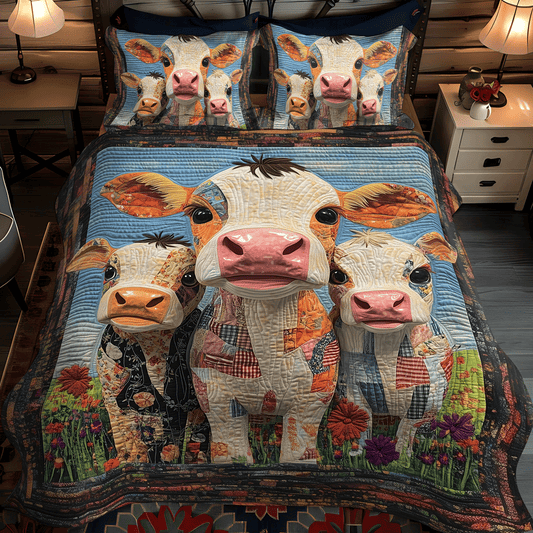 Meadow Mates 3-Piece Quilted Bedding Set - Single (59" x 70")