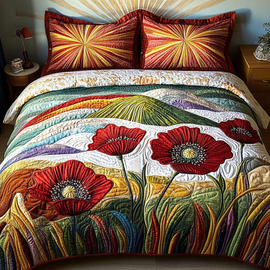 Meadow Serenity 3-Piece Quilted Bedding Set - Single (59" x 70")
