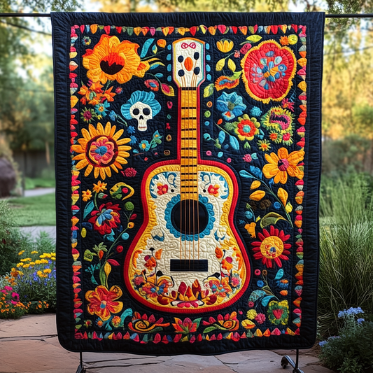 Melodic Fusion Quilted Blanket - Throw (55" x 60")